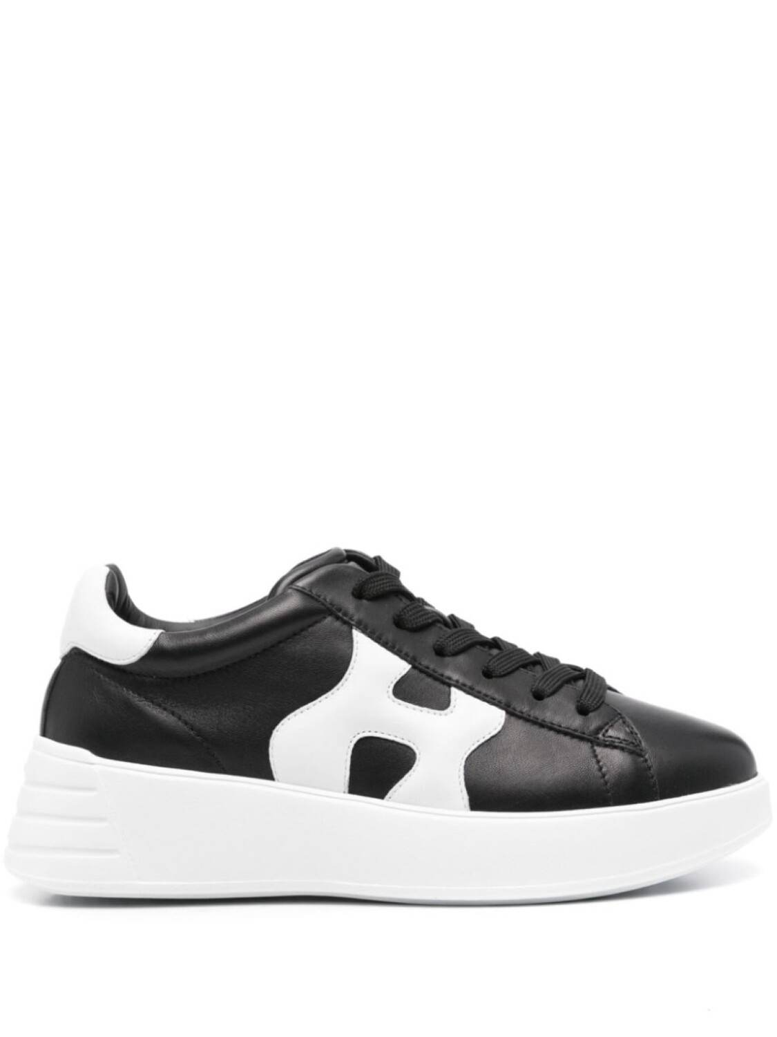 

Кроссовки Hogan из кожи с панельным дизайном, черный