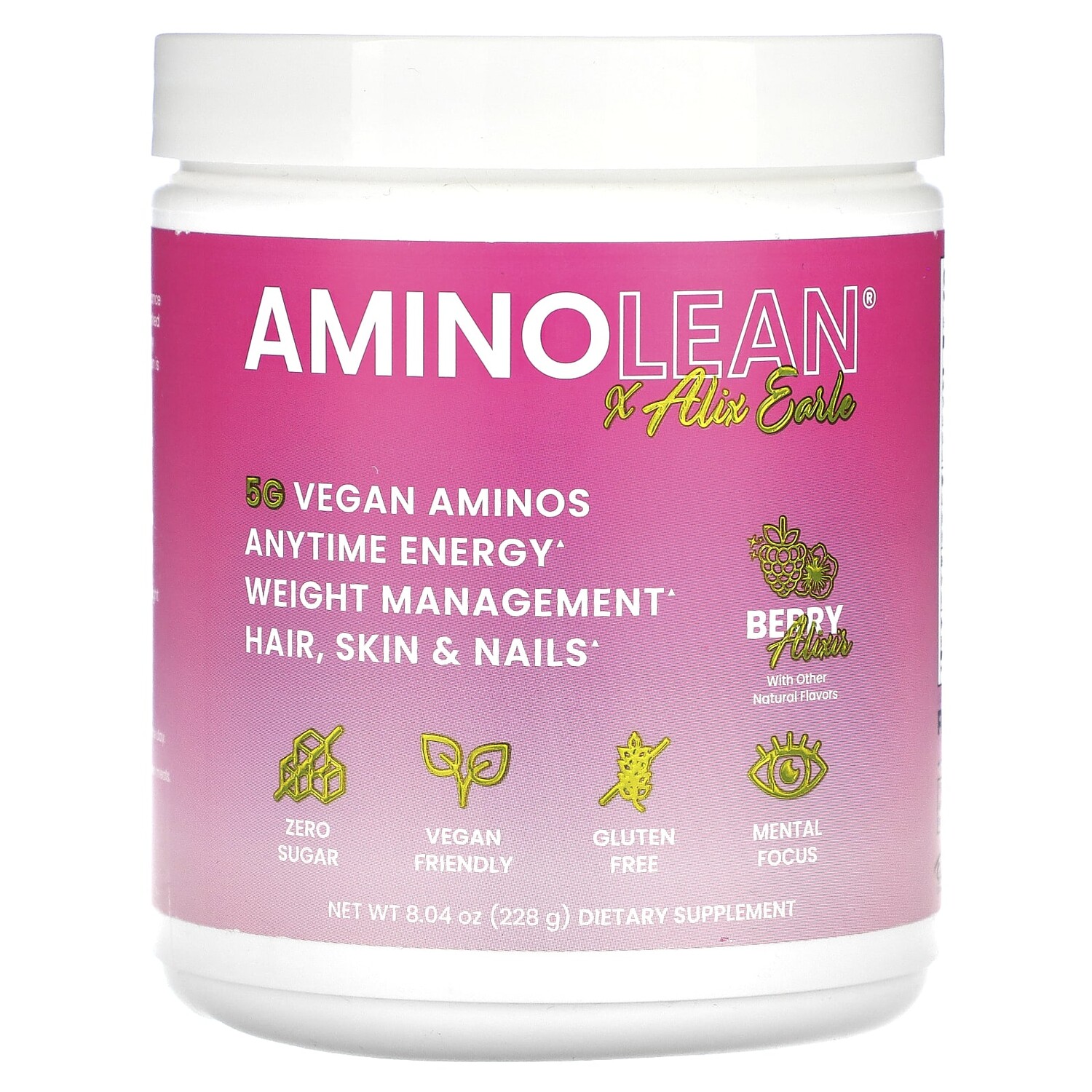 

AminoLean X Alix Earle, ягодный, 228 г (8,04 унции), RSP Nutrition