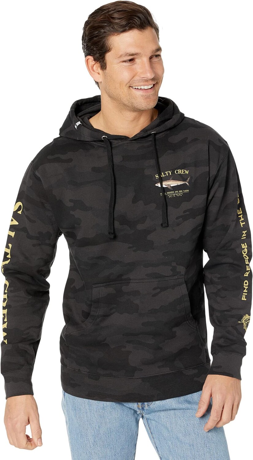 

Толстовка Bruce Hood Fleece Salty Crew, цвет Black Camo