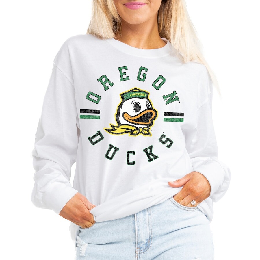 

Футболка с длинным рукавом Gameday Couture Oregon Ducks, белый