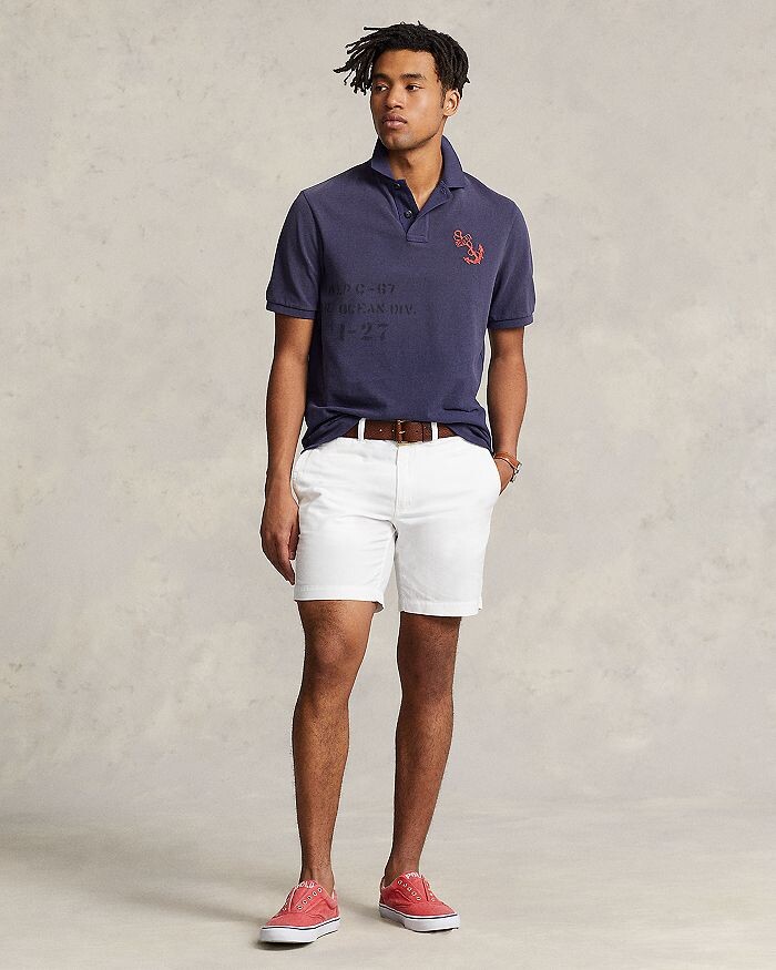 

Рубашка поло с сетчатым рисунком классического кроя Polo Ralph Lauren