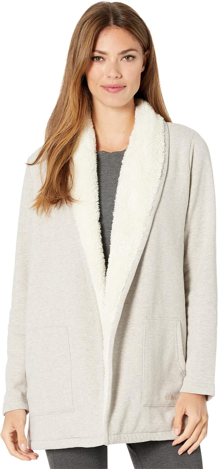 

Свитер 1912 Sherpa-Lined Cardigan L.L.Bean, цвет Oatmeal Heather