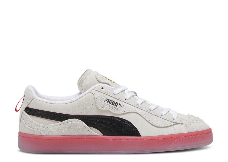 

Кроссовки Puma Scuderia Ferrari X Suede, цвет Trippy White Black