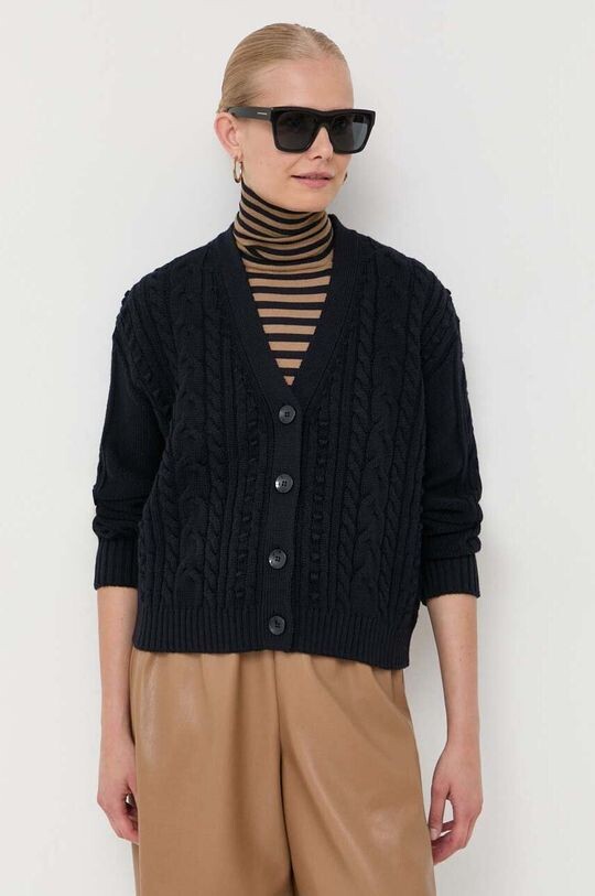 

Шерстяной кардиган Max Mara Leisure, темно-синий