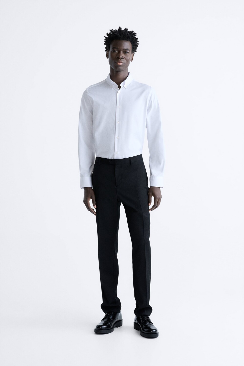 

Рубашка оксфорд Zara, белый