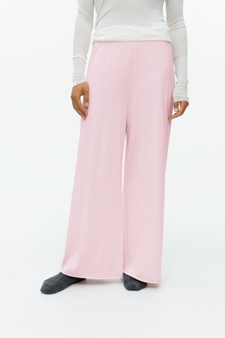 

Хлопковые пижамные штаны H&M, розовый