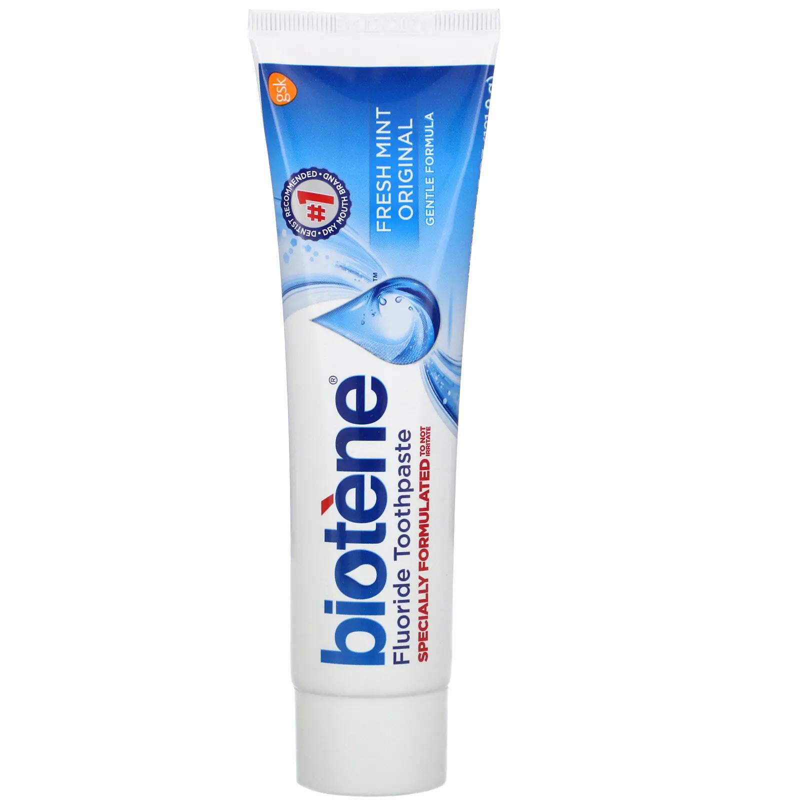 Biotene Dental Products Паста с фтором «Свежая мята» 121,9 г biotene dental products фтористая зубная паста gentle formula 121 9