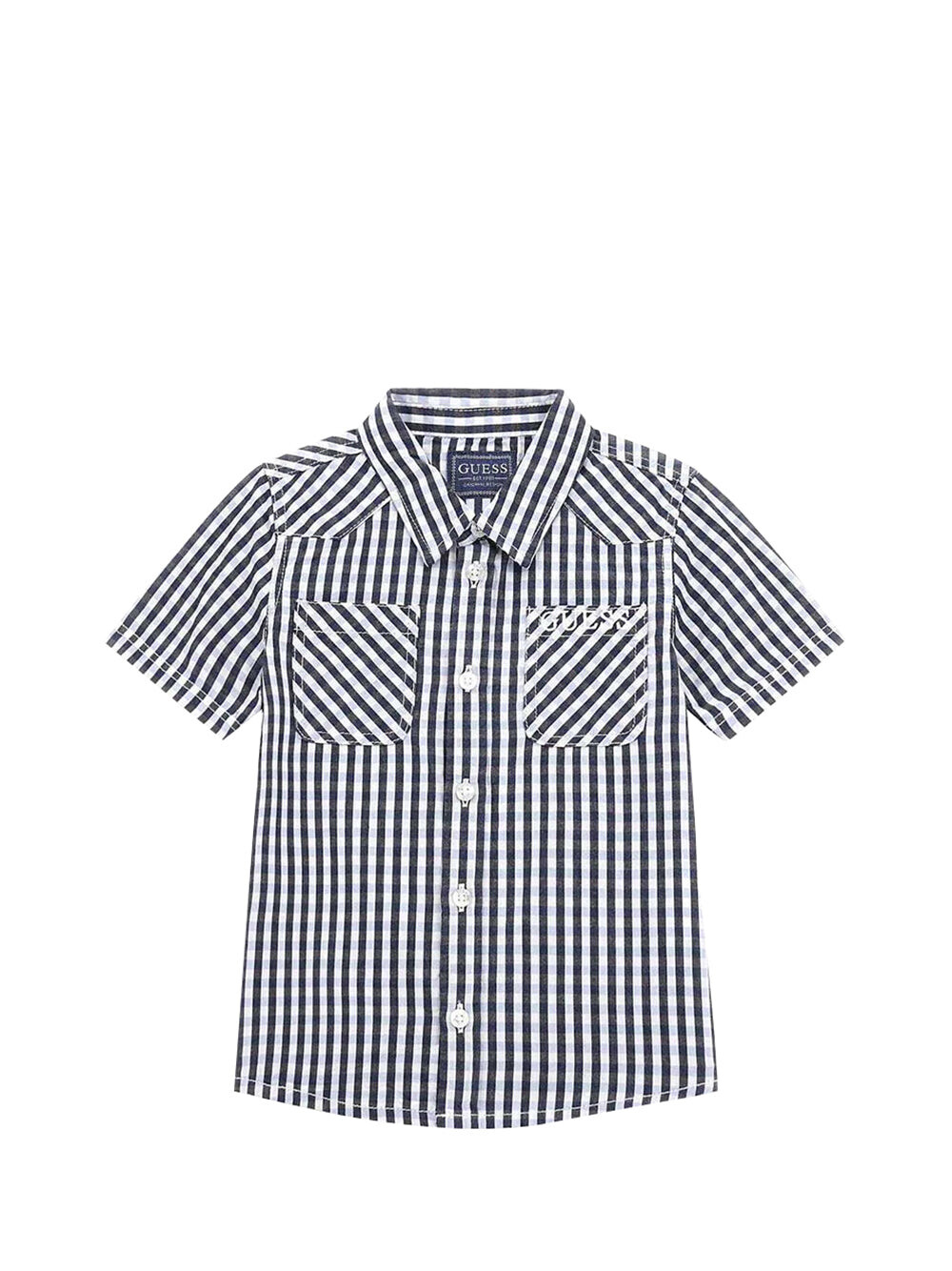 

Синяя детская рубашка Guess