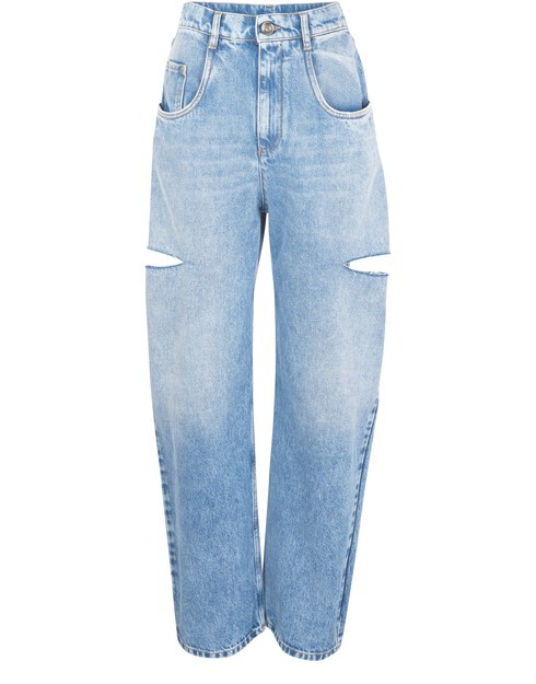 

Джинсы из денима с прорезями Maison Margiela