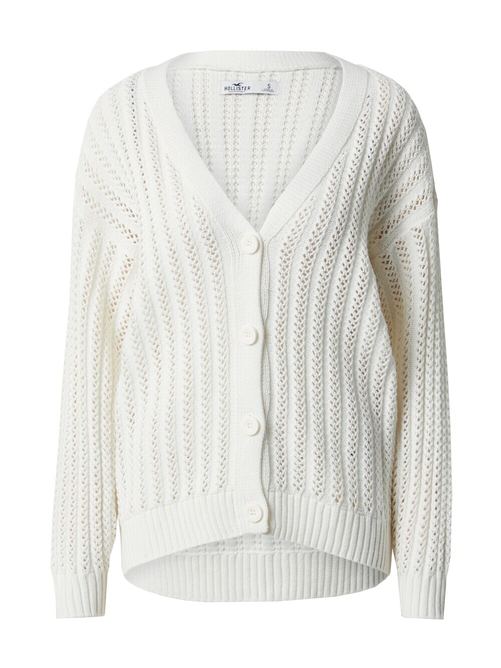 

Вязаный кардиган Hollister, белый