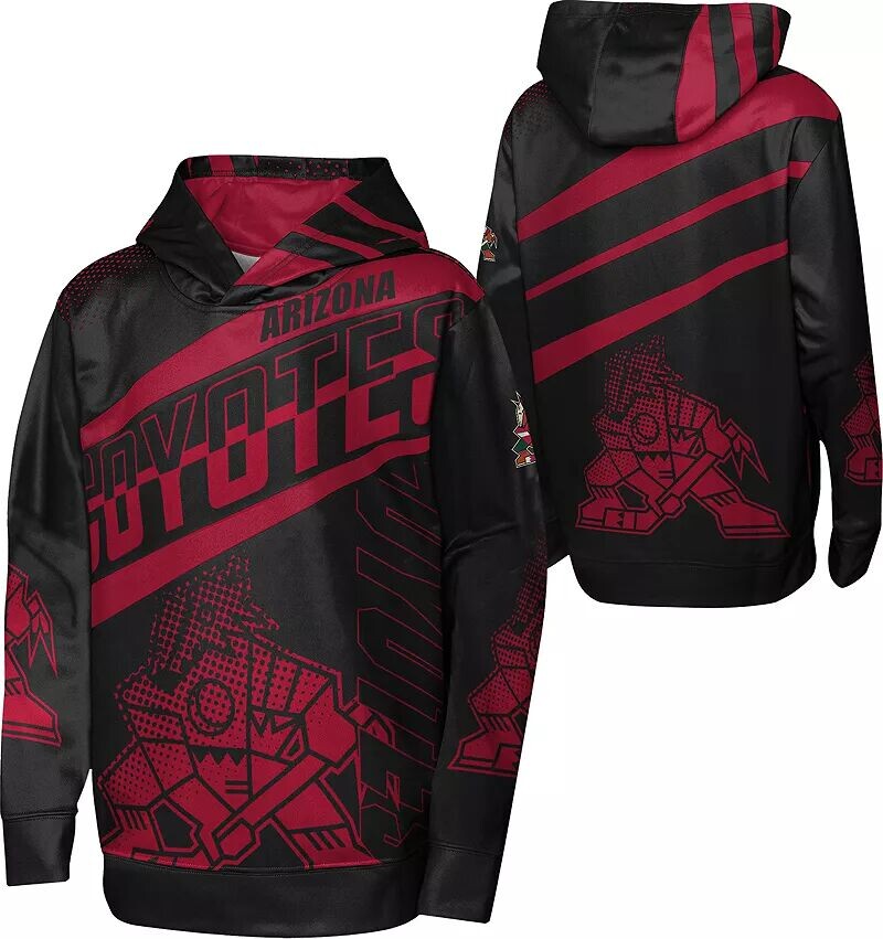 

Outerstuff Толстовка с капюшоном черного цвета для молодежи НХЛ Arizona Coyotes Home