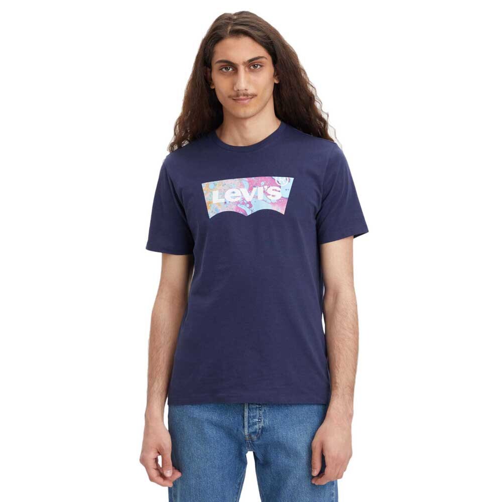 

Футболка Levi's Graphic Crew Neck, фиолетовый