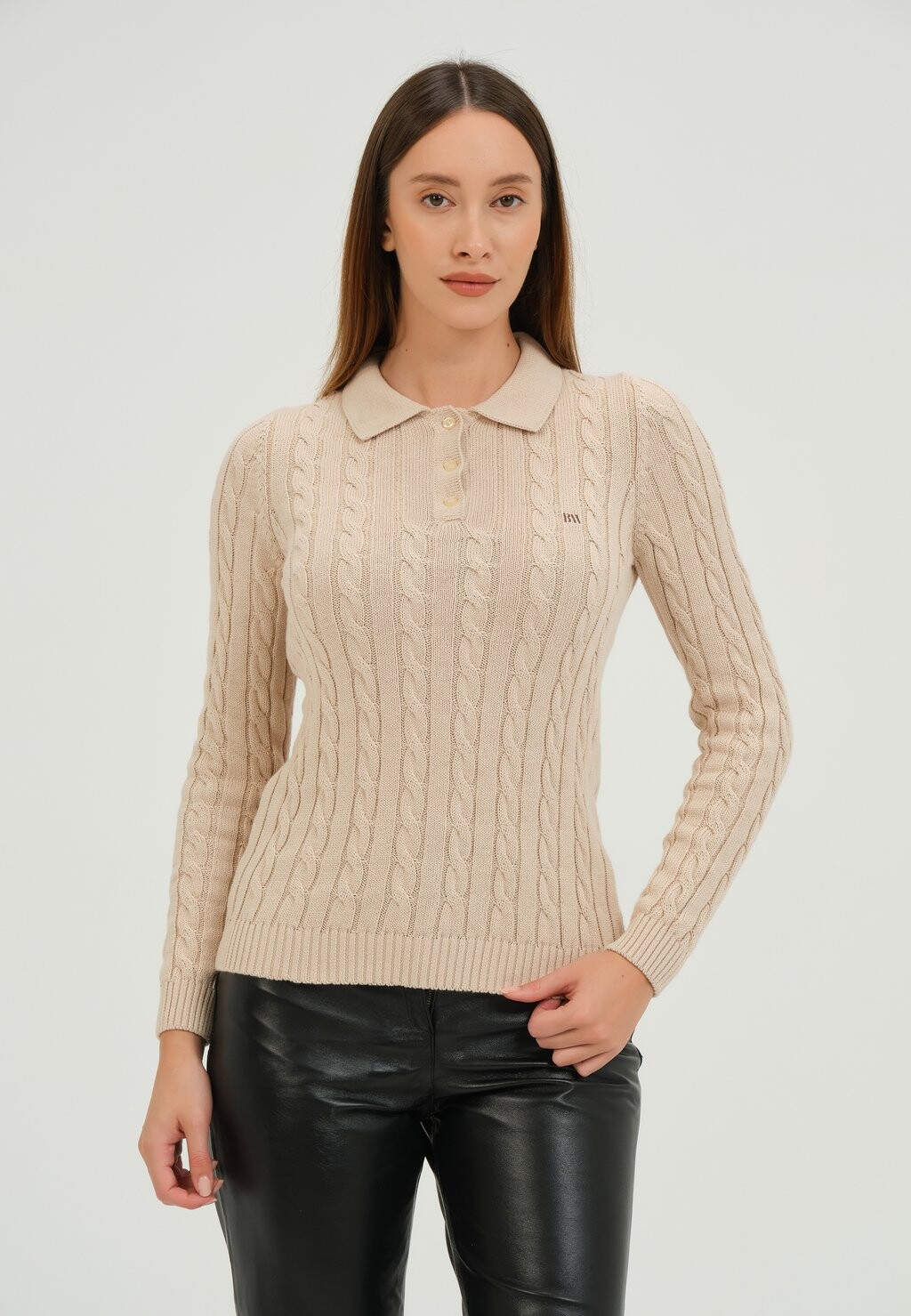 

Рубашка-поло Basics and More, цвет beige