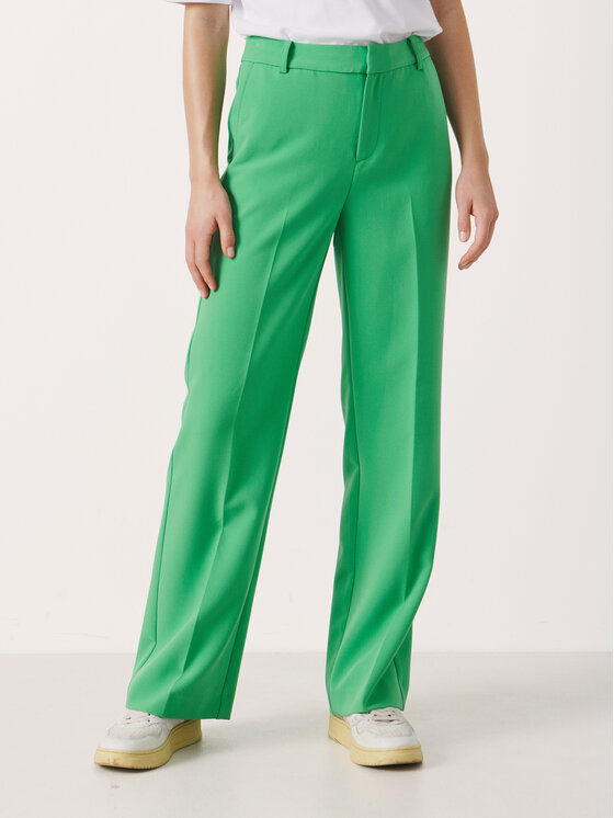 Тканевые брюки классического кроя Part Two, зеленый