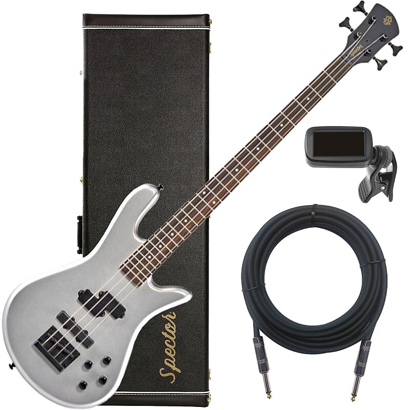 

Басс гитара Spector Performer 4 Bass Guitar - Metallic Silver Gloss STAGE ESSENTIALS BUNDLE
