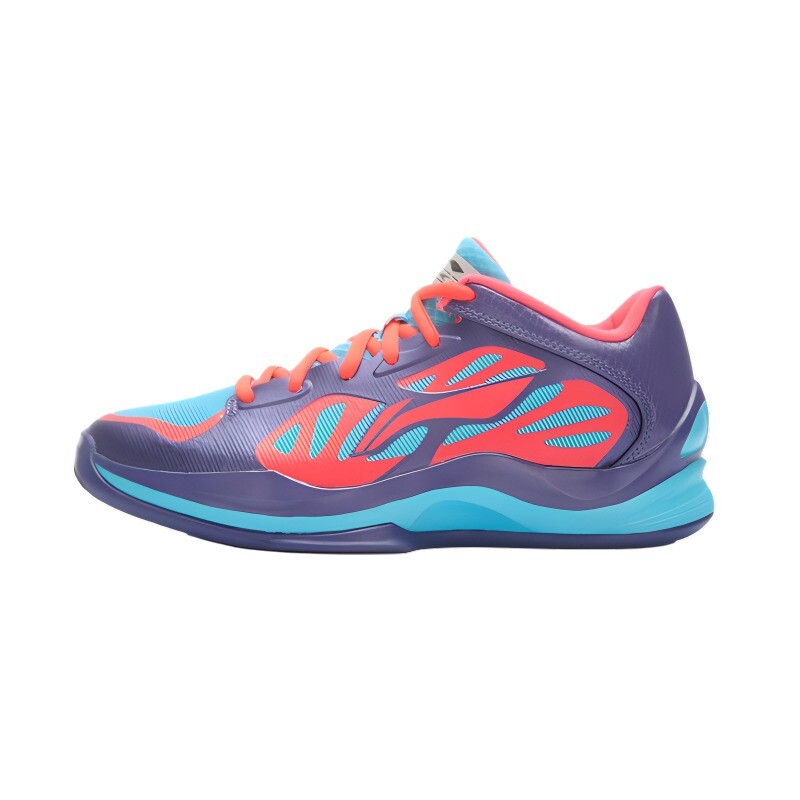 

Кроссовки LINING Vintage Basketball Shoes Men Low-top Red Purple, красный