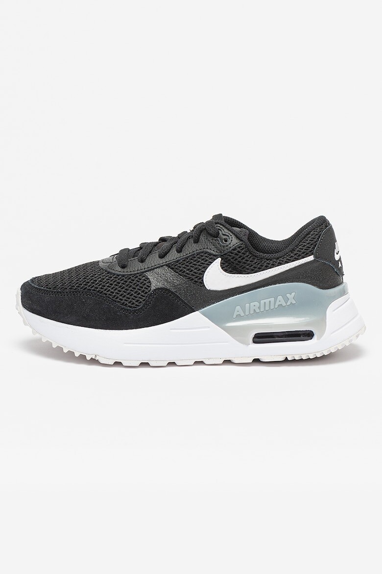 

Кроссовки Air Max System с сетчатыми вставками и замшей Nike, черный