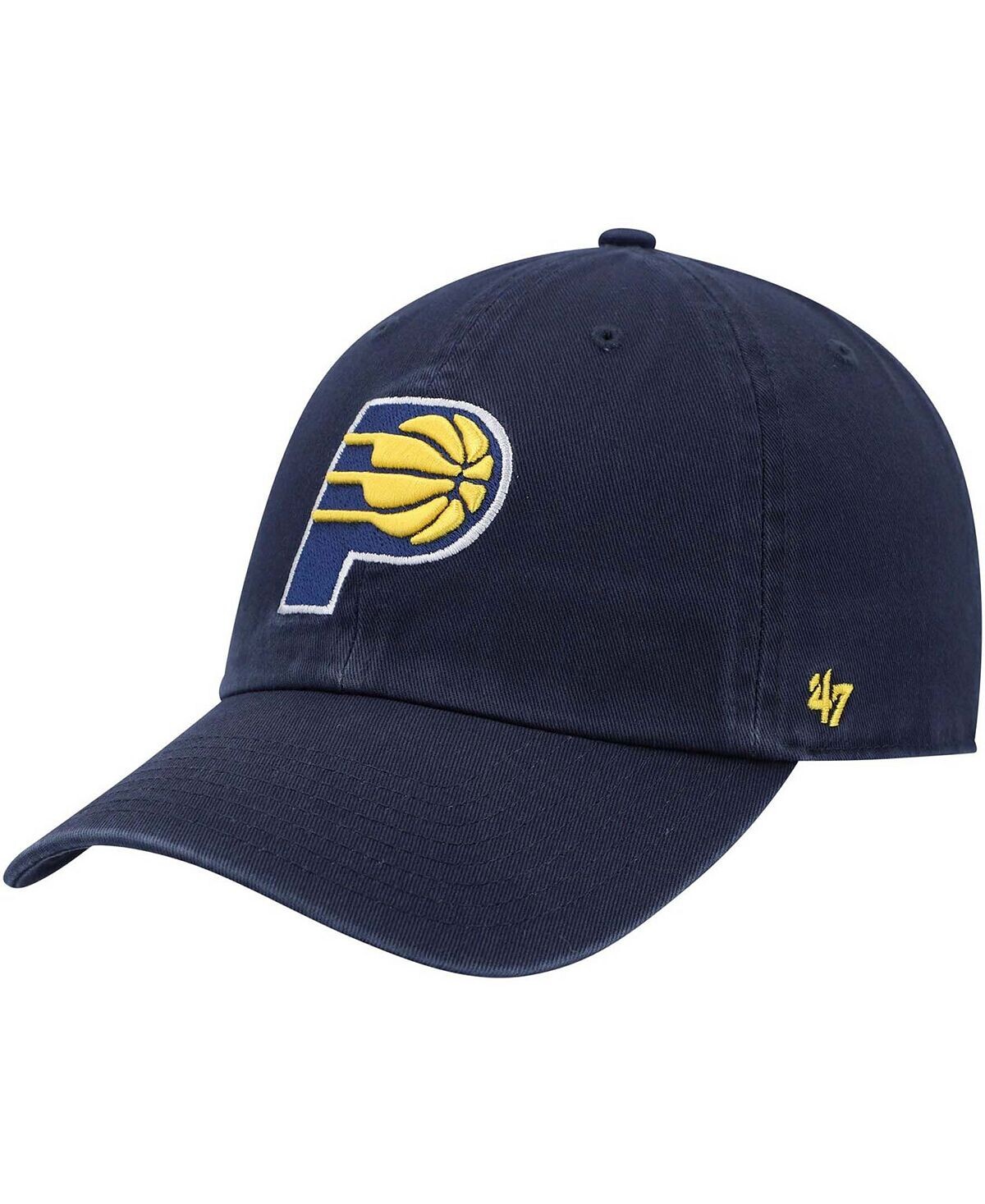 

Мужская темно-синяя регулируемая кепка Indiana Pacers Team Clean Up '47 Brand