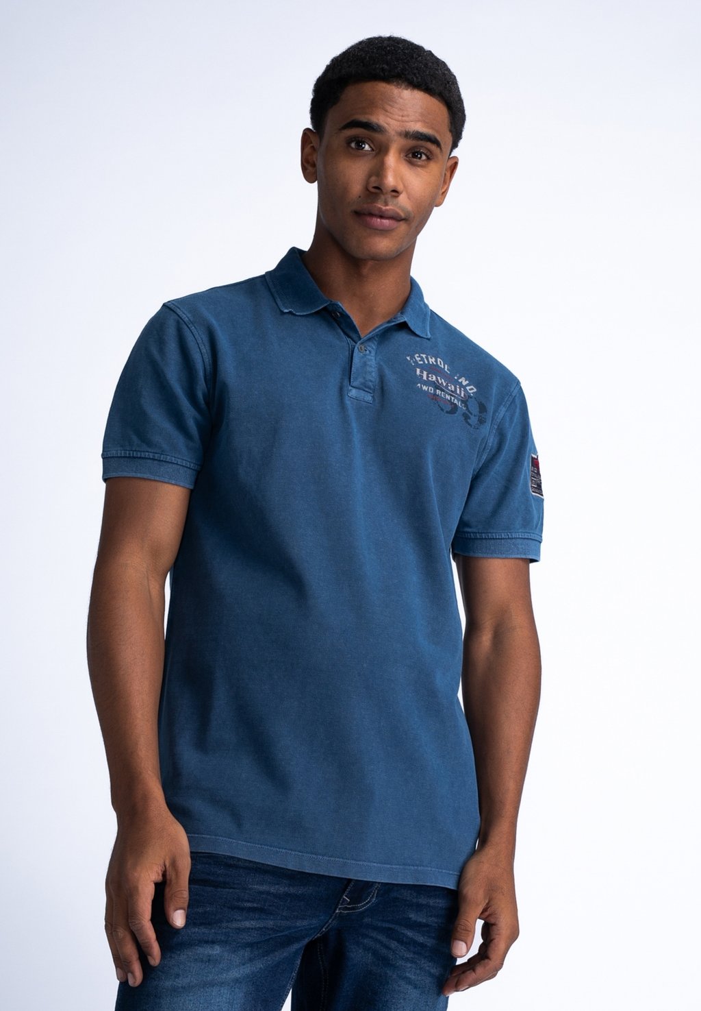 Рубашка-поло Petrol Industries, цвет petrol blue