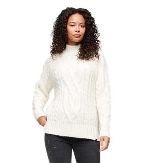 

Свитер Superdry High Neck Cable, белый