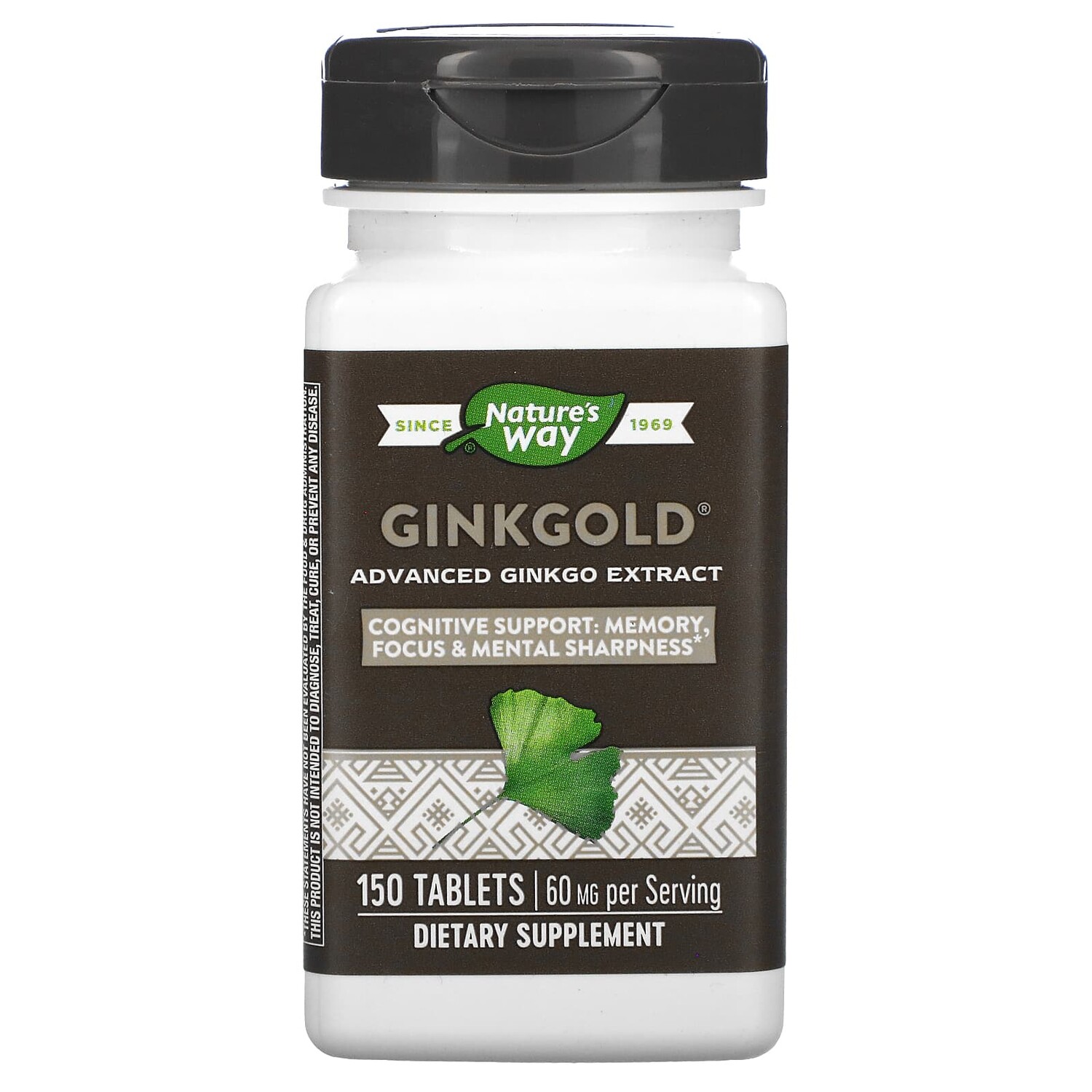 

Ginkgold, улучшенная формула экстракта гинкго, 60 мг, 150 таблеток, Nature's Way