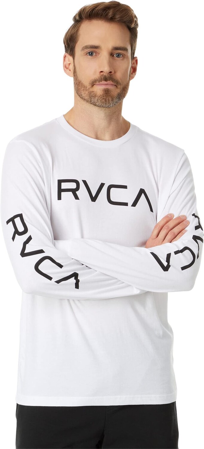 

Большая футболка с длинными рукавами RVCA, цвет White/Black