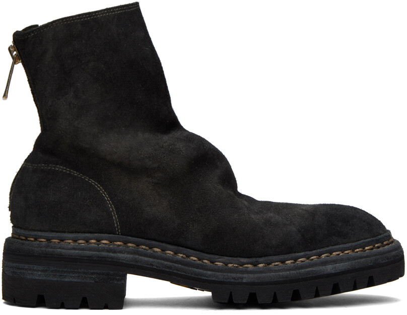 

Черные ботинки Nonnative x Guidi Edition на молнии сзади UNDERCOVER, Черный