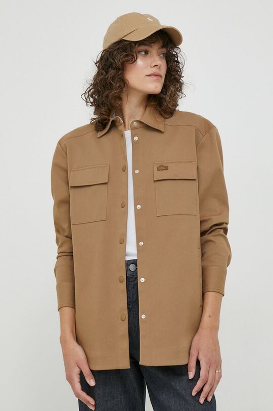 

Рубашка Лакост Lacoste, бежевый