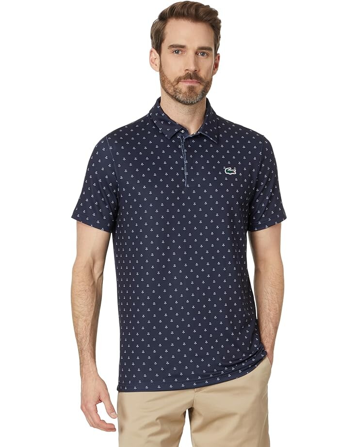 

Поло Lacoste Regular Fit Golf Performance, цвет Navy Blue/White