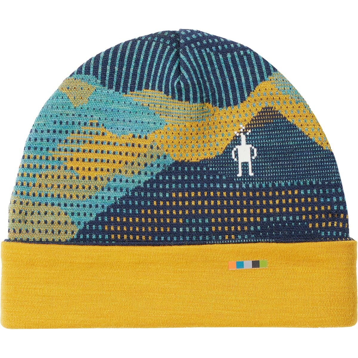 Двусторонняя шапка с манжетами из термомериноса - детская Smartwool, черный