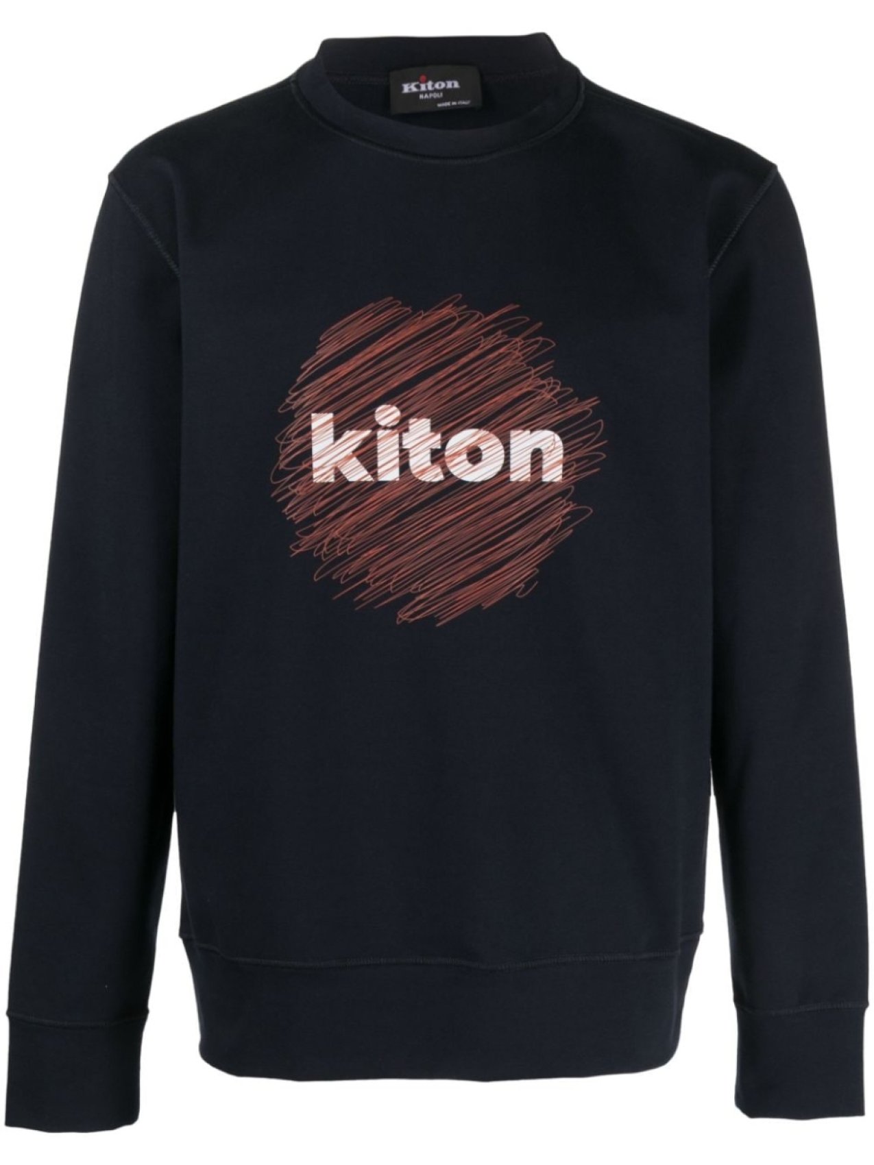 

Kiton толстовка с логотипом, синий