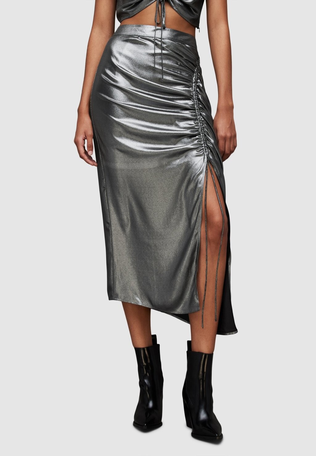 

Юбка AllSaints, серый
