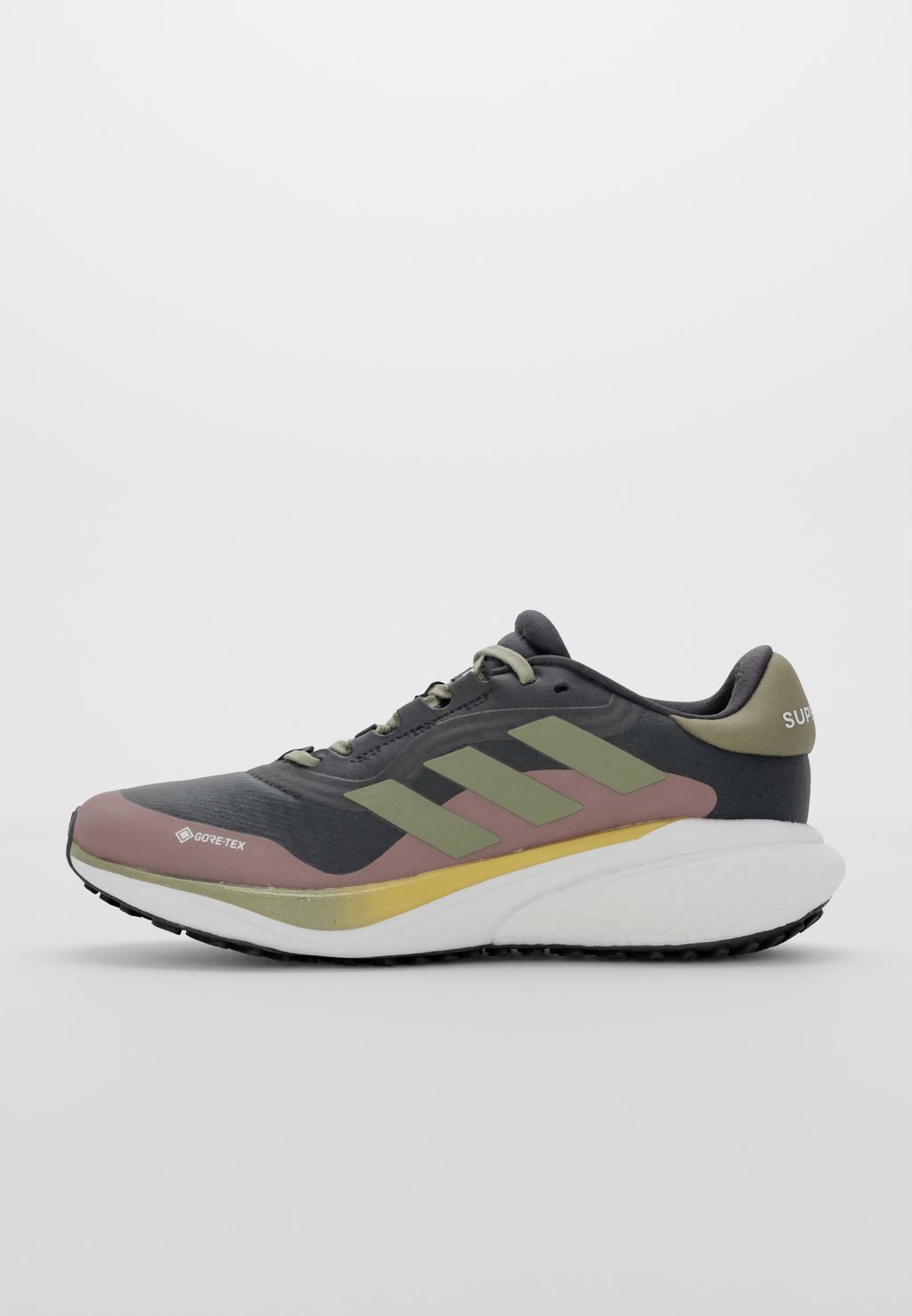 

нейтральные кроссовки Supernova 3 Gtx Adidas, цвет core black/olive strata/wonder clay