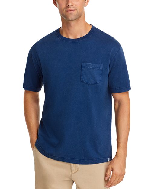 Хлопковая футболка с карманами Lava Wash Peter Millar, цвет Blue