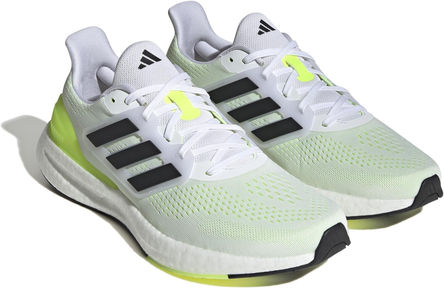 

Кроссовки Pureboost 23 adidas, цвет Footwear White/Core Black/Lucid Lemon