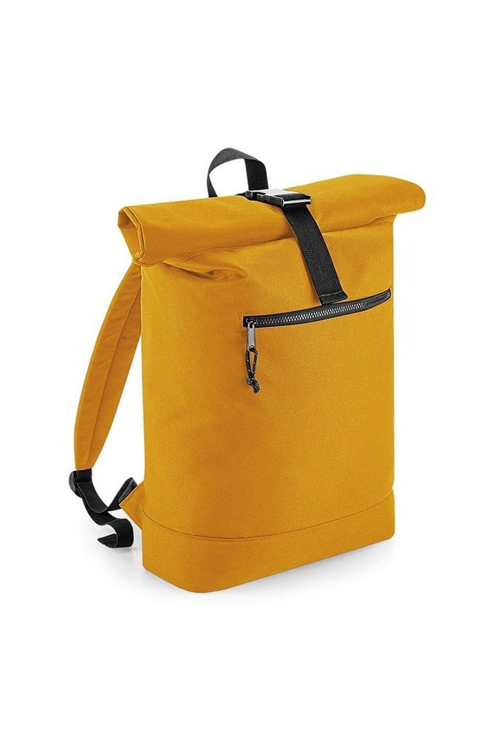 Рюкзак из переработанного материала с загнутым верхом Bagbase, желтый