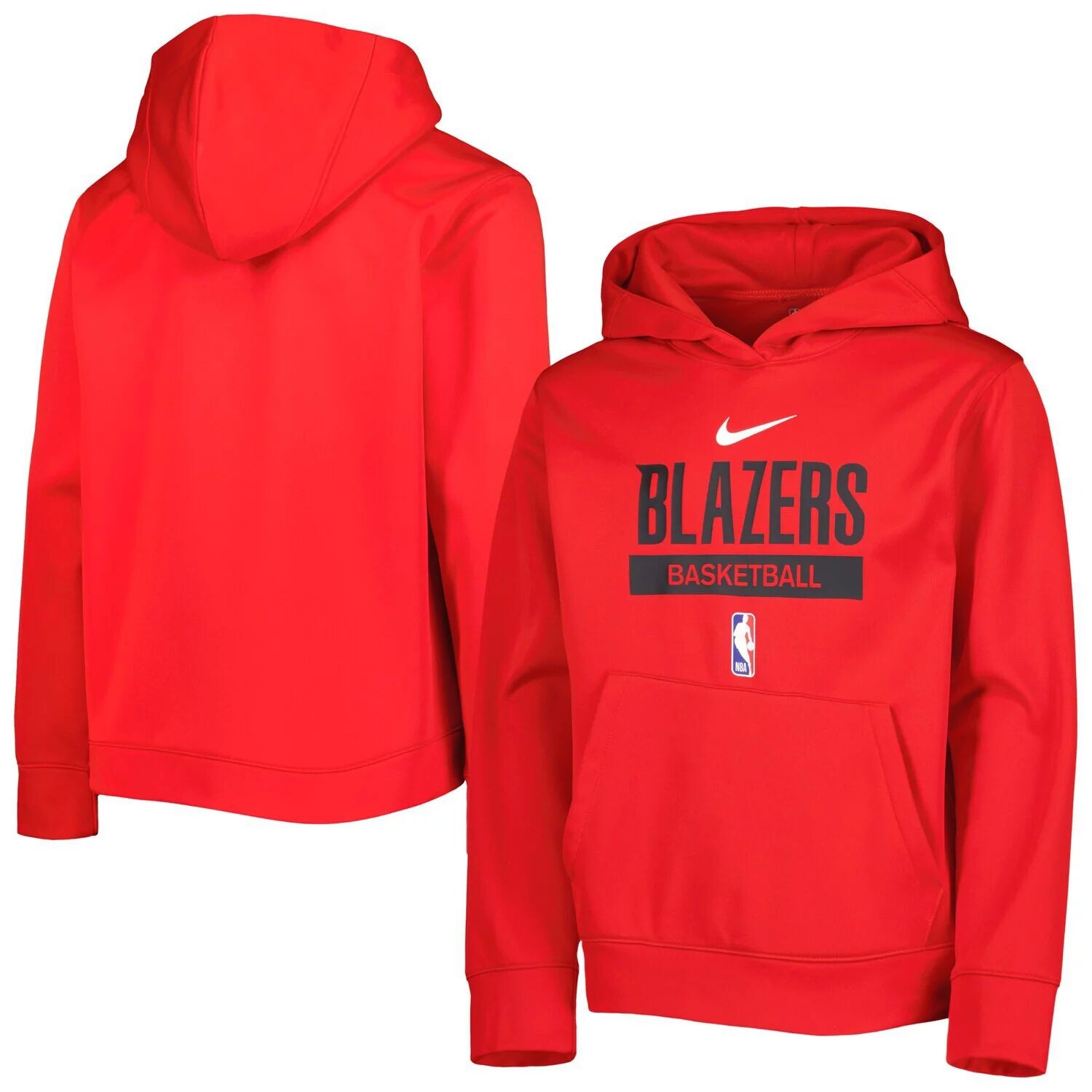 

Молодежный пуловер с капюшоном Nike Red Portland Trail Blazers Spotlight Practice Performance Nike