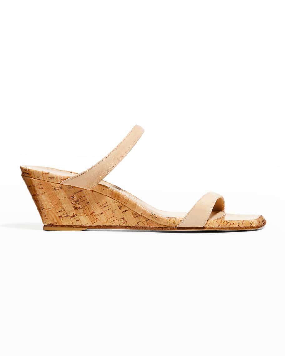 

Замшевые босоножки на танкетке Aleena 50 Stuart Weitzman