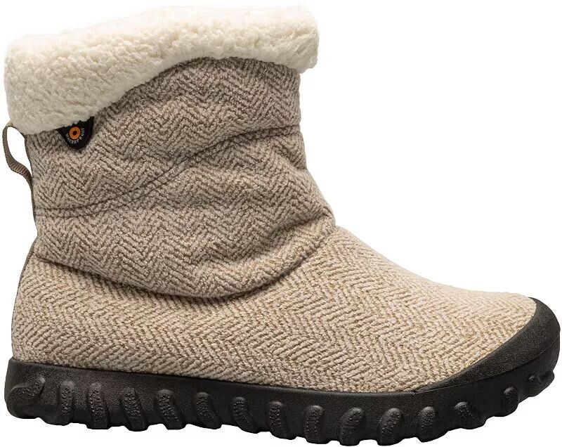 

Женские непромокаемые зимние ботинки Bogs B-Moc II Cozy Chevron, серо-коричневый
