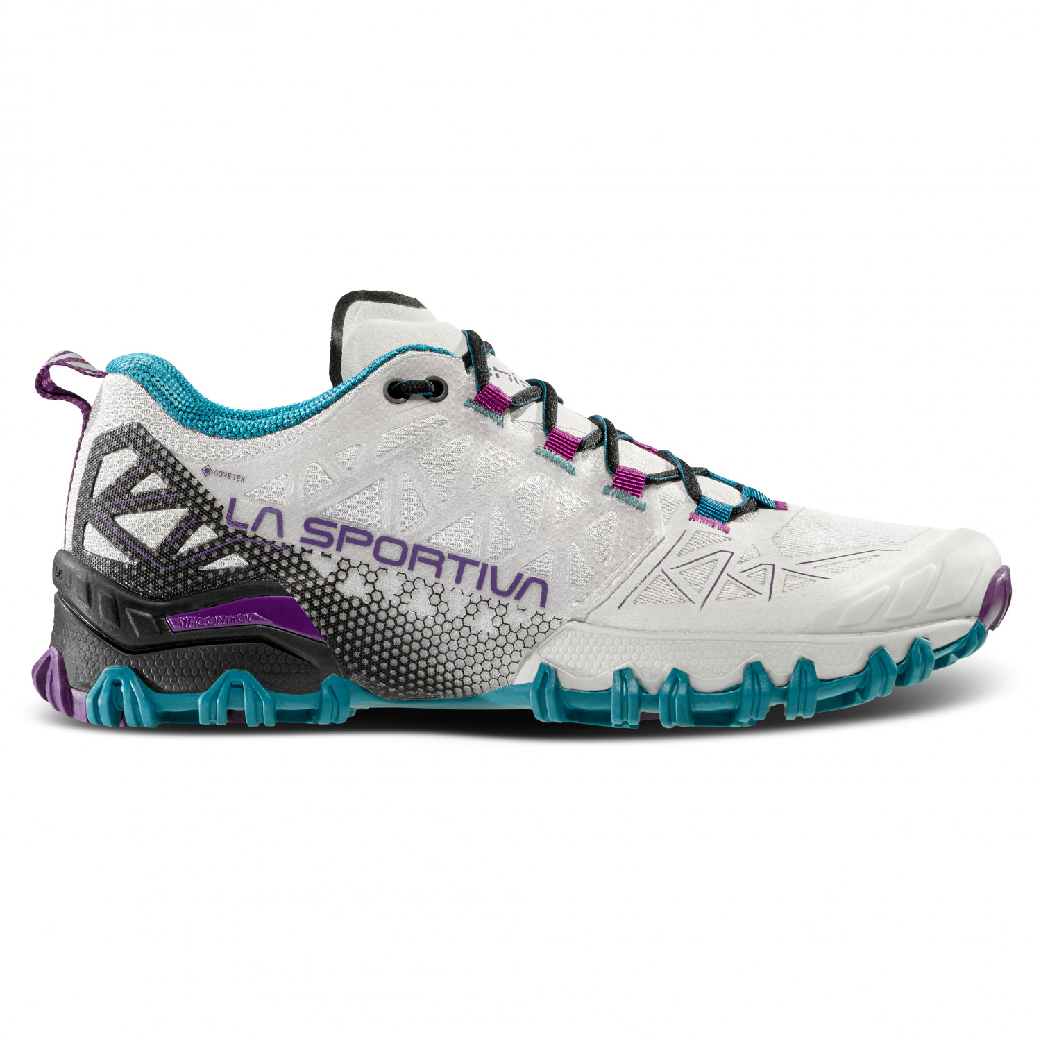 Кроссовки для бега по пересеченной местности La Sportiva Women's Bushido II GTX, цвет Light Grey/Blueberry