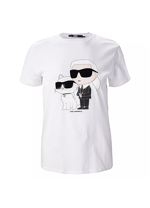 

Белая женская футболка Karl Lagerfeld