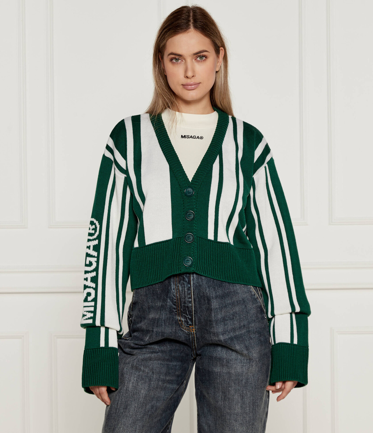

Свитер MISAGA Cropped Fit, зеленый