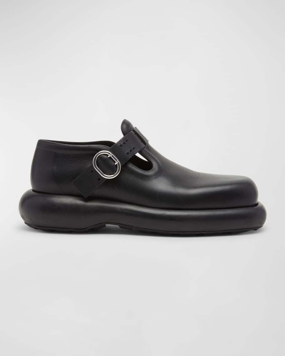 

Кожаные массивные лоферы Mary Jane Jil Sander