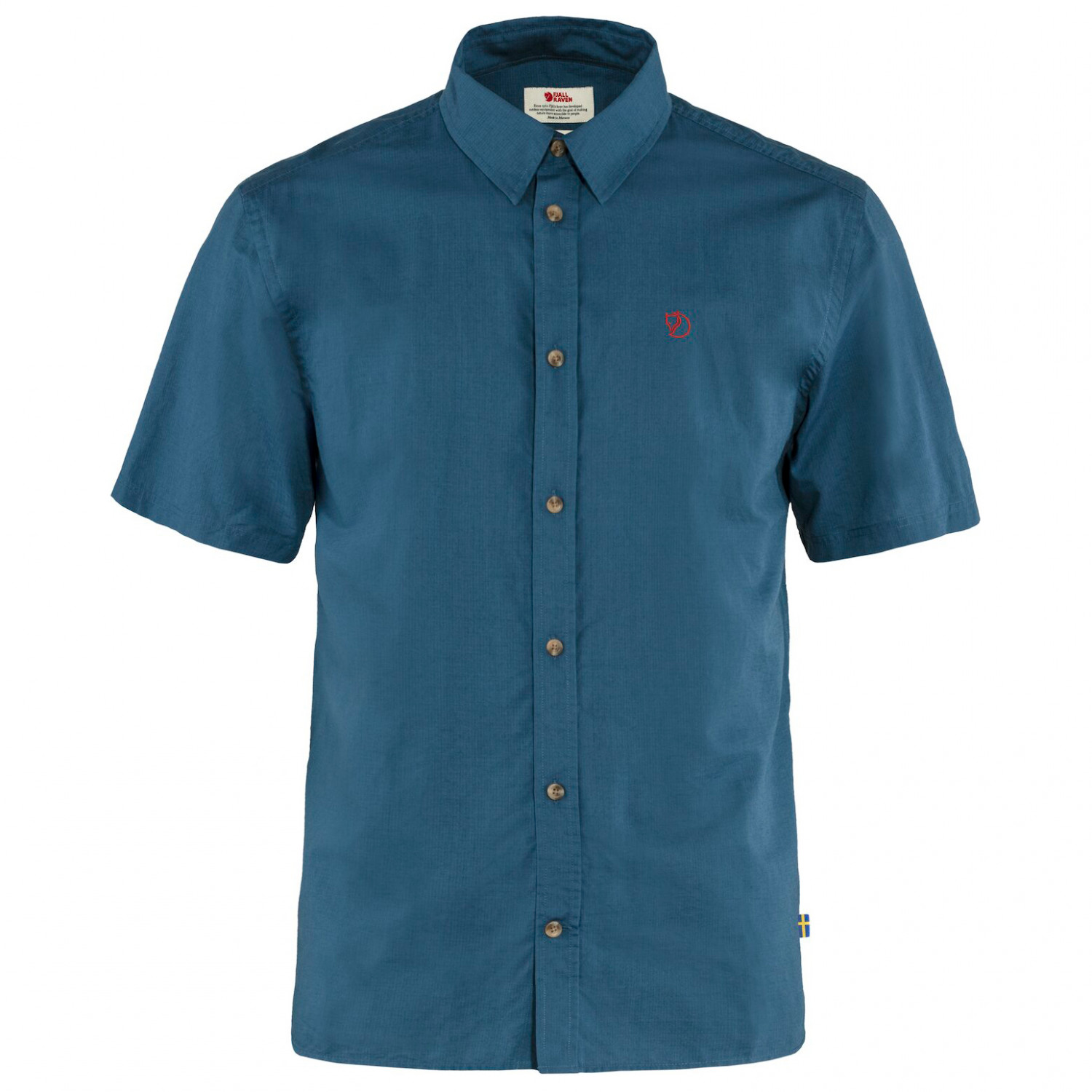 Рубашка Fjällräven Övik Lite Shirt S/S, цвет Uncle Blue