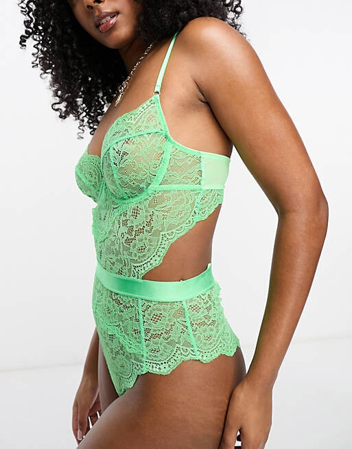 

Зеленое кружевное боди Ann Summers Hold Me Tight