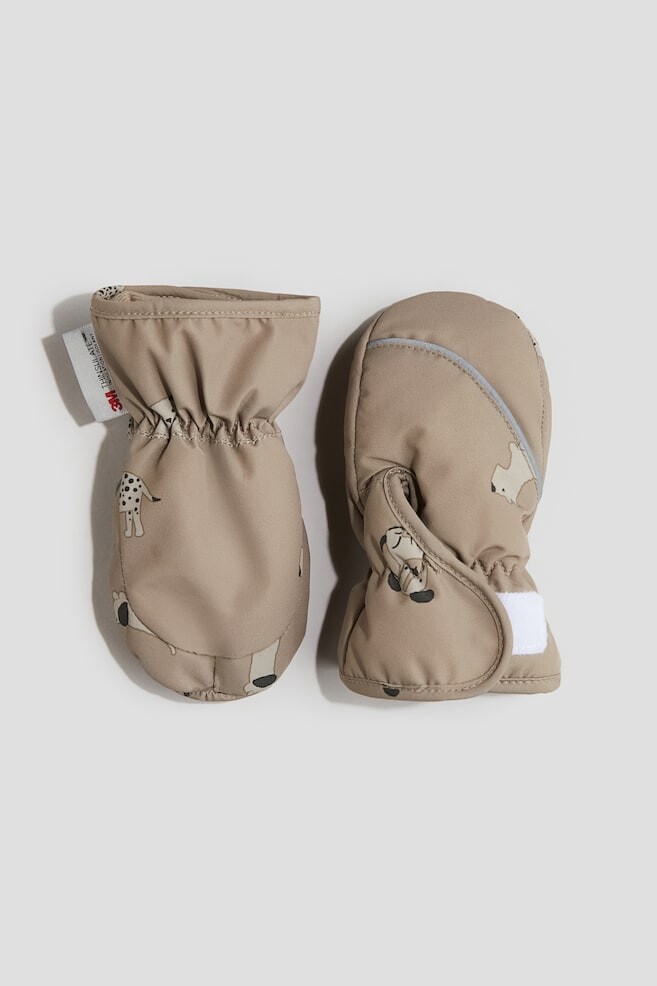

Водоотталкивающие варежки H&M, бежевый