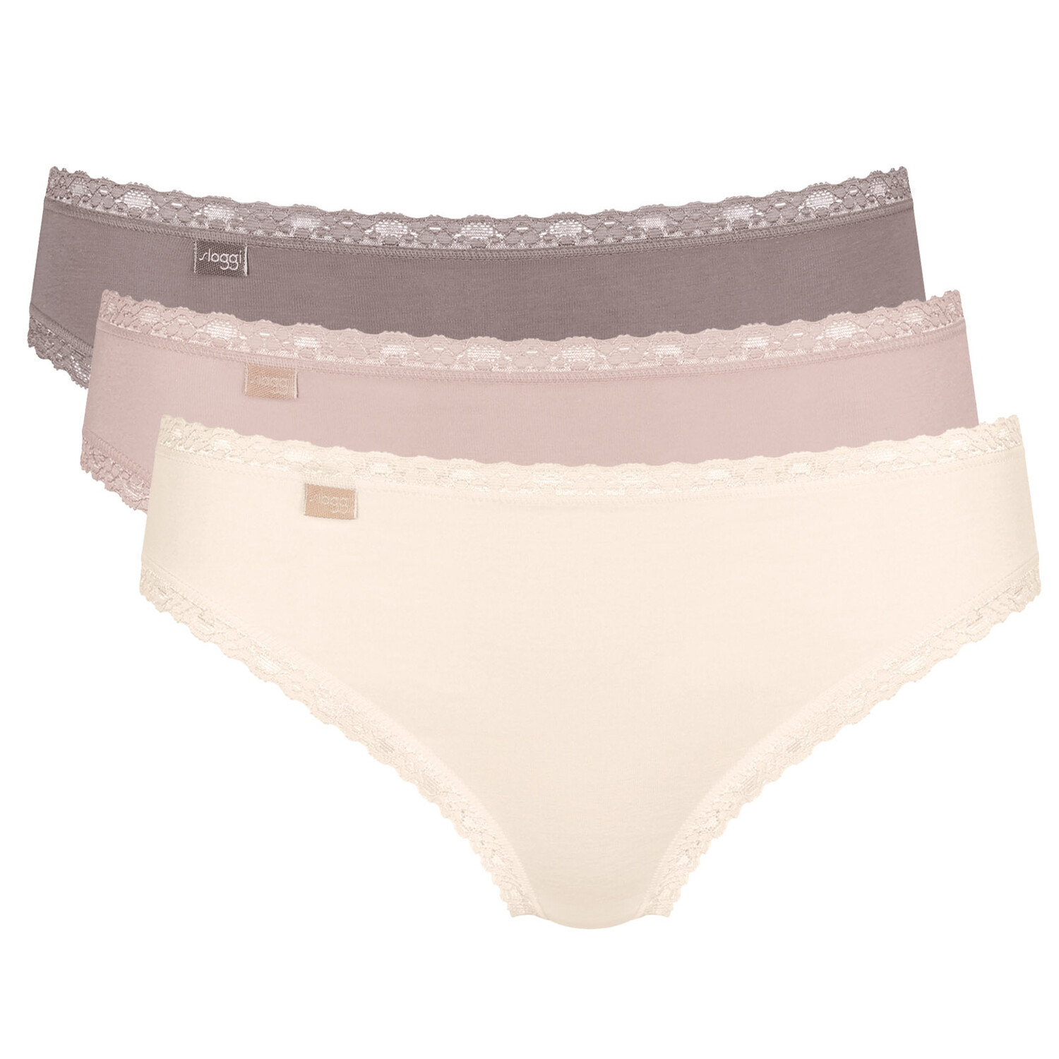 

Трусы Sloggi 3er Pack, цвет Weiß/Beige/Braun