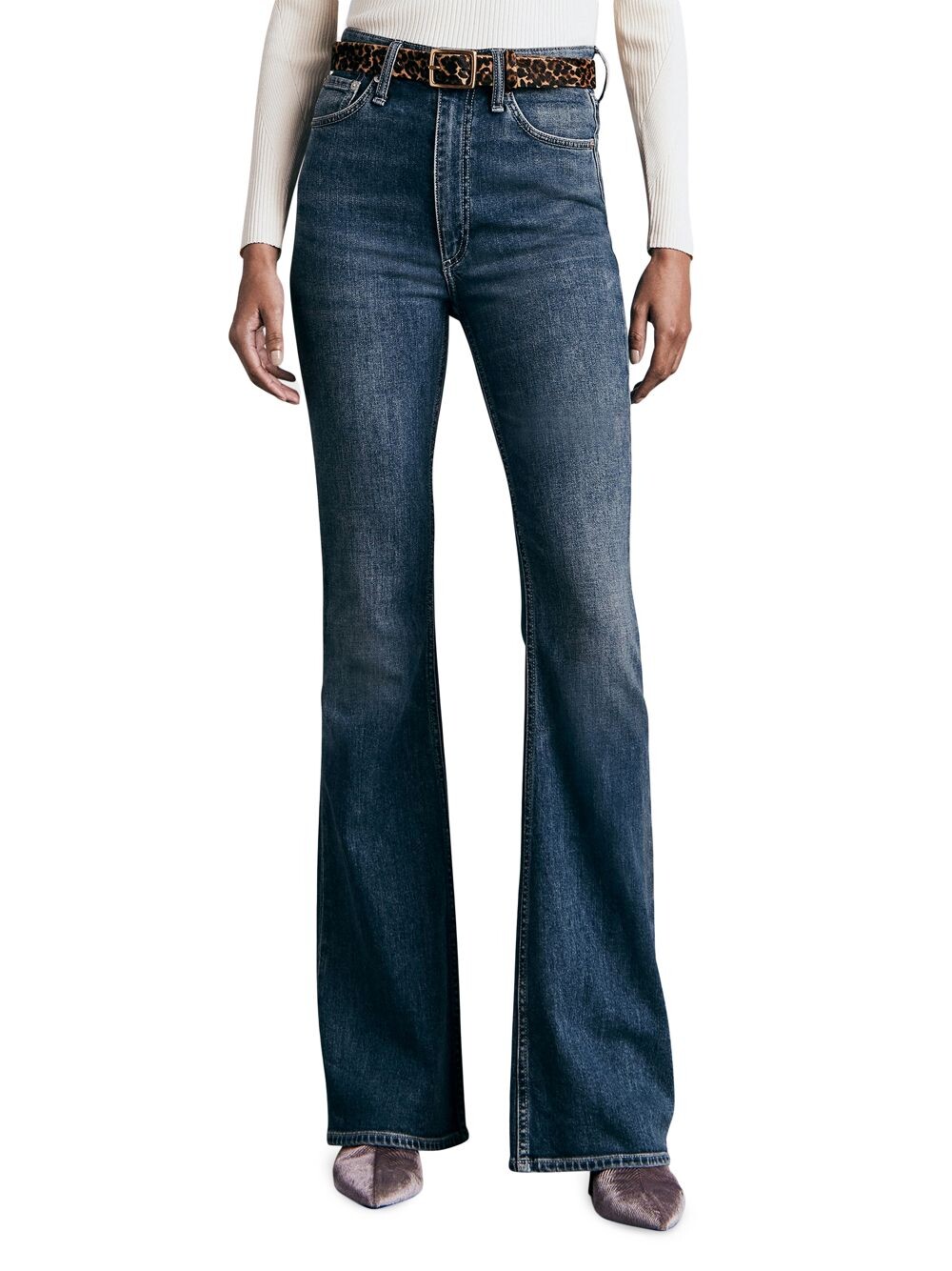 

Расклешенные джинсы с высокой талией Casey rag & bone