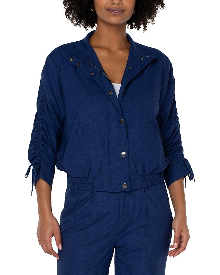 Куртка Liverpool Los Angeles Ruched Sleeve Jacket, цвет Merchant Blue