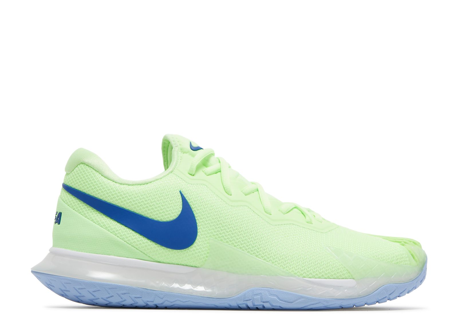 цена Кроссовки Nike Nikecourt Zoom Vapor Cage 4 Rafa 'Lime Glow Hyper Blue', зеленый